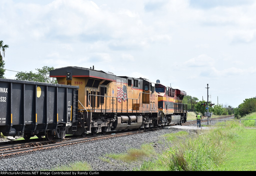 KCS 4775 and UP 5505 Rear DPU 